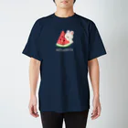 くぅもんせのお店のスイカとうさぎ スタンダードTシャツ