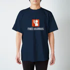 えいだんねこの右手をあげる人（濃色用） Regular Fit T-Shirt