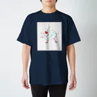 おしゃれ文鳥とその仲間たちのおしゃれ文鳥のおしゃれ中 スタンダードTシャツ