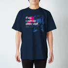 怖話グッズの怖話-Girlイラスト2（T-Shirt Navy） Regular Fit T-Shirt
