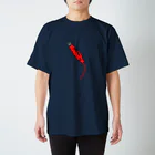 ピアンポン -phangpon-のワニ口クリップ赤 티셔츠