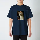 猫沢太陽のわしの味方になれば世界の半分をやろう。 スタンダードTシャツ