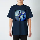 幾何学からふるカッコヨクのブルースター（ダーク） Regular Fit T-Shirt