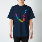 ナグラクラブ デザインのくさりレインボー　cf2 Regular Fit T-Shirt