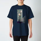 六角堂DADAのカクカク木蓮（白） スタンダードTシャツ