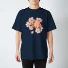 Cagelam(かげらむ)のメンダコさんと桜。 スタンダードTシャツ