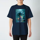 GECKO-SO-SINGのパワーストーン『ラリマー』 スタンダードTシャツ