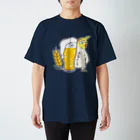 こざくらクラブの酒豪インコ（オカメインコ　ビール） スタンダードTシャツ