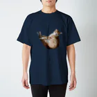 面白グッズ「Sharak」の変な格好で寝る猫シリーズ スタンダードTシャツ