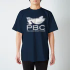 PelikanShopのPBCロゴ 白 goods スタンダードTシャツ