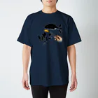 まつり猫ショップの黒猫様シリーズ②(生地濃色) スタンダードTシャツ