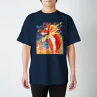おーしまの島の龍神T（赤）玉 Regular Fit T-Shirt