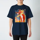 おーしまの島の龍神T（赤）玉 スタンダードTシャツ