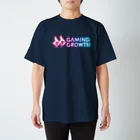 土屋李央のGaming BASE 番組グッズSHOPのGaming Growth 半袖Tシャツ（ロゴ白ver） スタンダードTシャツ