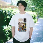 和もの雑貨 玉兎の東海道五十三対 岡部【浮世絵・妖怪】 Regular Fit T-Shirt