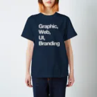 Designer_in_Tokyoの【白】Graphic, Web, UI, Branding Regular Fit T-Shirt