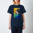 マキバドリのハシビロコウと星と林檎 Regular Fit T-Shirt