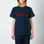milnorte_boxの赤色ロゴ スタンダードTシャツ