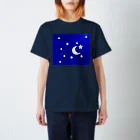 TOKOHARUの月と星　青 スタンダードTシャツ