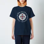 Loveuma. official shopのNorthern Lake's Ainu pattern（Symbol White） スタンダードTシャツ