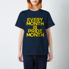 無真獣73号のEVERY MONTH IS PRIDE MONTH スタンダードTシャツ