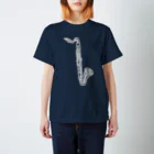 フクハラアキコのバスクラリネット スタンダードTシャツ