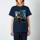【シマエナガLOVE】使うだけで人生豊かに生きるための雑貨屋◆にこらびの【サロベツの雪の妖精】 Regular Fit T-Shirt