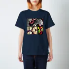 そらいろもようの大人可愛いシックな花柄 スタンダードTシャツ