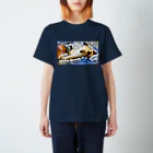世話人ほへと(猫垢)のとっても眠たいネコチャン (三日月ー２) 티셔츠