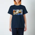 世話人ほへと(猫垢)のとっても眠たいネコチャン (三日月ー２) スタンダードTシャツ