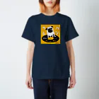 ハンサムレコーズ（湘南レコーズ）のハンサムレコードロゴ（黄色） スタンダードTシャツ