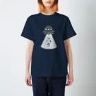 コケシ雑貨のmiu.laboのアブダクションおやじ スタンダードTシャツ