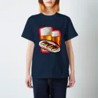 OUDONのI♡餃子とビール スタンダードTシャツ