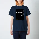 平岸ベアーズの平岸ベアーズ非公式 NO BASEBALL フロントプリント Regular Fit T-Shirt