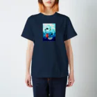 すずめの雑貨屋さんの涼しい金魚の水槽 スタンダードTシャツ