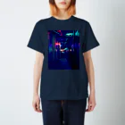 私が見た景色、作ったもののネオン街 スタンダードTシャツ