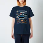 ぼくのすいぞくかん SUZURI店のサメカオdeepcolor スタンダードTシャツ