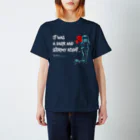 怖話グッズの怖話-Girlイラスト（T-Shirt Navy） スタンダードTシャツ