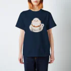 リズのシマエナガのラテ スタンダードTシャツ