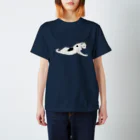 無真獣73号の横たわる猫の服  スタンダードTシャツ