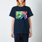 志瓜のSUZURIのひかり色ウミガメ Regular Fit T-Shirt