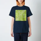 Aimurist のテキスト2021暗号ウグイス色 Regular Fit T-Shirt