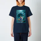 GECKO-SO-SINGのパワーストーン『ラリマー』 スタンダードTシャツ