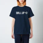 BALL UPのBALL UP LOGO TEE -WHT- スタンダードTシャツ