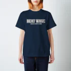 博多熱波組の"HEAT WAVE" TEE_NAVY スタンダードTシャツ