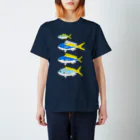 うみのいきもののブルーと黄色のそっくりさん ドット Regular Fit T-Shirt