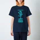 内山ショップの菊芋縦長デザイン スタンダードTシャツ