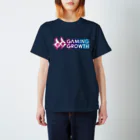 土屋李央のGaming BASE 番組グッズSHOPのGaming Growth 半袖Tシャツ（ロゴ白ver） スタンダードTシャツ
