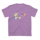 エレファント先生と虹色こどもたちのエレファントせんせいとおうたあそび Regular Fit T-Shirtの裏面
