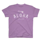 ハワイスタイルクラブのALOHA ISLANDS  WHT LOGO スタンダードTシャツ